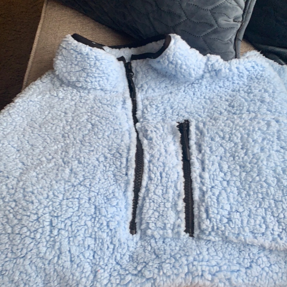 Blue hoodie